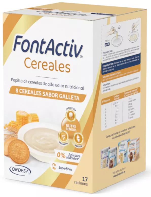 FontActiv 8 Cereais Sabor Bolacha 500 gr