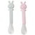 Saro Soft Tip Spoon Set Mint/Pink 2 units