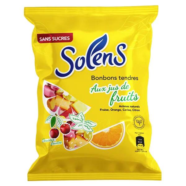 Solens Caramelos sin Azúcar Suaves con Jugo de Frutas 100g