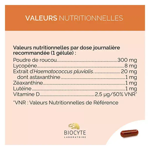 Biocyte Terracotta Solaire Autobronzant Hâle Sublimé Sans Soleil 30 gélules