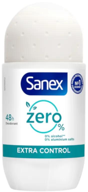 Sanex Déodorant Zero% Extra Control 48H Roll-On 50 ml