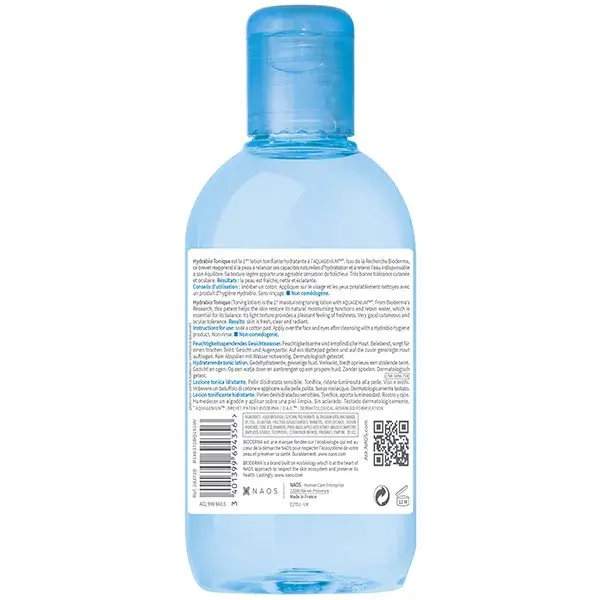 Bioderma Hydrabio Tonique Lotion Hydratante Peaux Sensibles Déshydratées 250ml