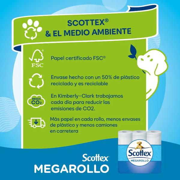 Scottex Megaroll Toiletpapier 9 stuks