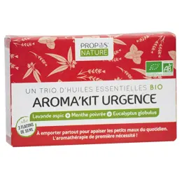 Propos' Nature Aroma-Phytothérapie Aroma'Kit Urgence Trio d'Huiles Essentielles Bio 