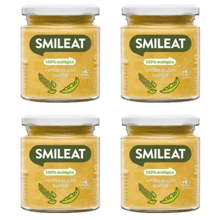 Smileat Frasco de Legumes com Quinoa Orgânica +6m 4x230 gr