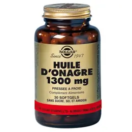 Solgar Huile d'Onagre 1300mg 30 Softgels