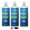 Vitalens Solution de Nettoyage Multifonction pour Lentilles Souples Lot de 3 x 360ml