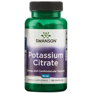 Swanson Potassium Citrate 99mg 120 Capsules