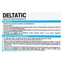 Biocanina Deltatic Collier Antiparasitaire Externe Très Petit Chien -5kg