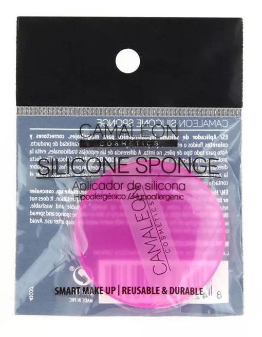 Caméléon éponge en silicone rose