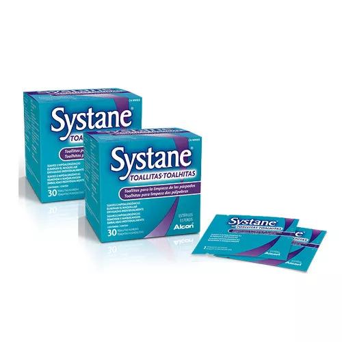 Duplo Systane Lingettes nettoyantes stériles pour les yeux 2x30 unités