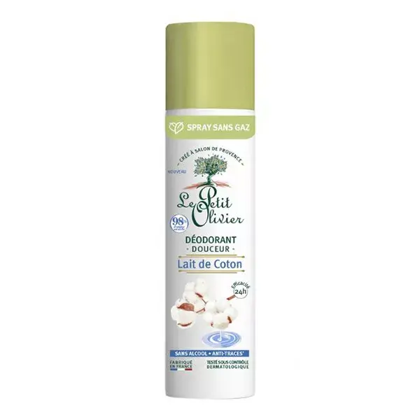 Le Petit Olivier Gentle Deodorant - Cotton Milk - 75 ml