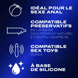 Durex Lubrifiant Perfect Gliss - Silicone - Idéal pour le Sexe Anal - 50ml