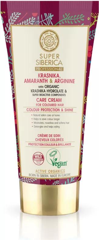 Natura Siberica crème capillaire à la myrtille et à l'arginine pour cheveux teints 50 ml