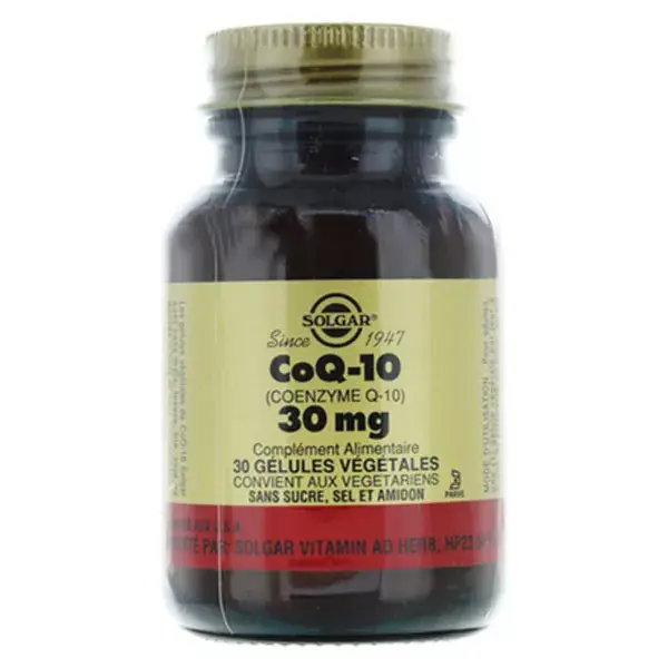 Solgar CoQ-10 30mg 30 gélules végétales