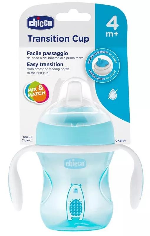 Chicco Copo Transição Azul +4M 200ml