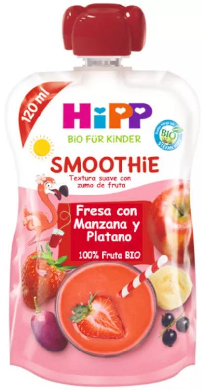 Hipp Smoothie Fresa con Manzana y Plátano BIO 120 ml