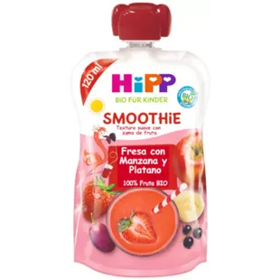 Hipp Smoothie Strawberry with Apple and Banana BIO 120 ml