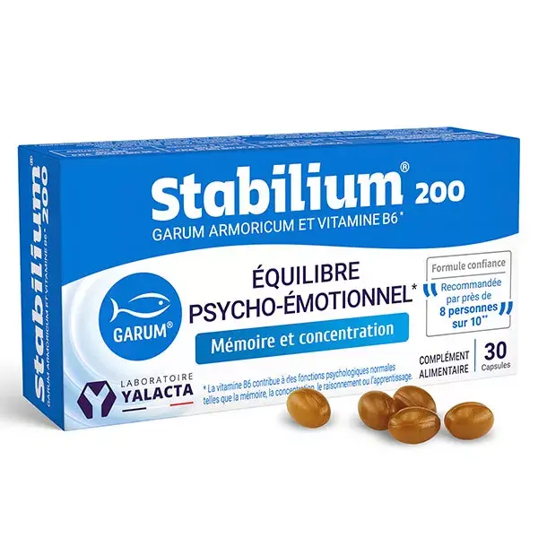 Yalacta Stabilium 200 Box of 30 capsules