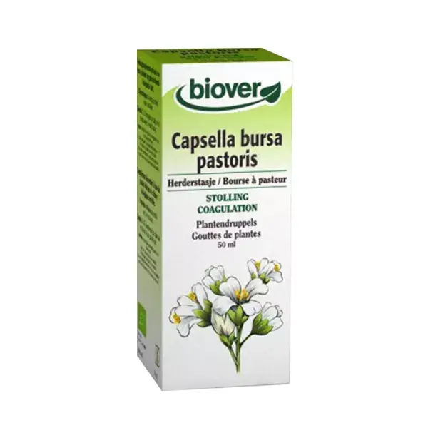 Biover Bourse à Pasteur - Capsella Bursa Pastoris Teinture Bio 50ml