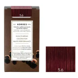 Korres Capillaire Coloration Permanente Châtain Clair Magenta 5.6