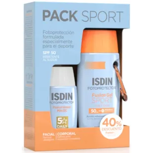 Isdin Photoprotector Fusion Water SPF50+ 50 ml + Fusion Gel Sport SPF50+ 100 ml
