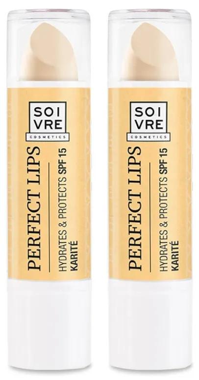 Soivre Perfect Lips Shea Lip Balm SPF15 2 units