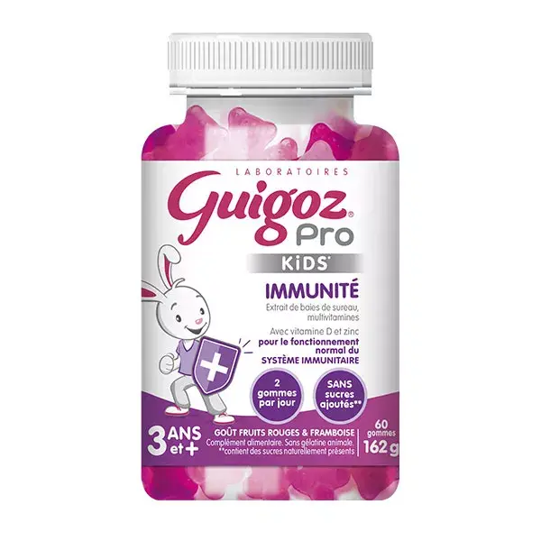 Guigoz Pro Kids Gummies immunité compléments alimentaires - 60 gummies