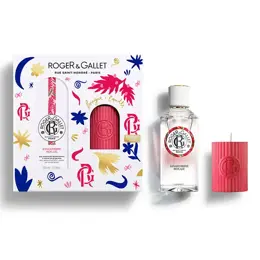 Roger & Gallet Coffret Eau Parfumée Bienfaisante Gingembre Rouge 100 Ml Et Sa Bougie Parfumée