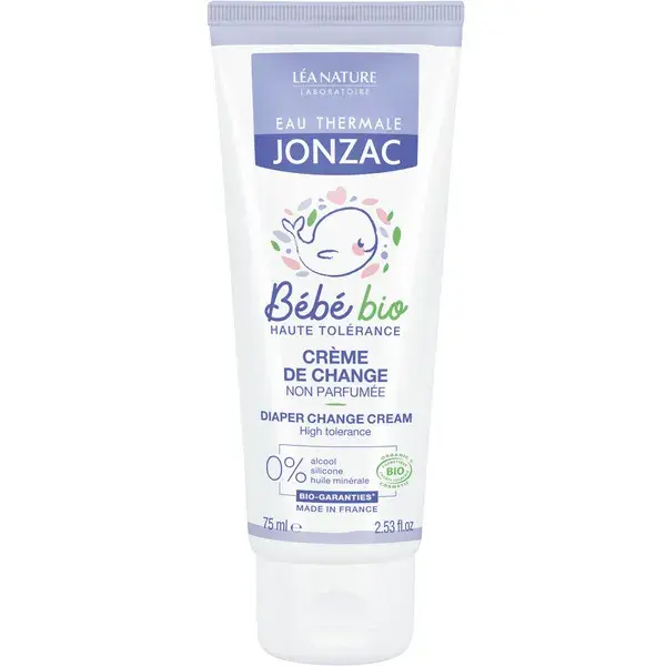 Eau Thermale Jonzac Bébé Crème de Change Bio 75ml