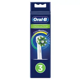 Oral-B Brossette CrossAction avec Technologie CleanMaximiser 3 unités