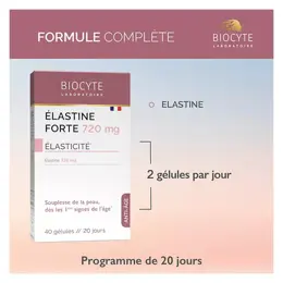 Biocyte Elastine Forte Premiers Signes de l'Age 40 comprimés