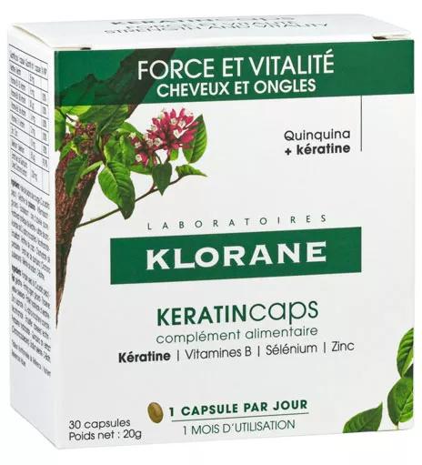 Klorane Keratincaps Cheveux 30 Gélules