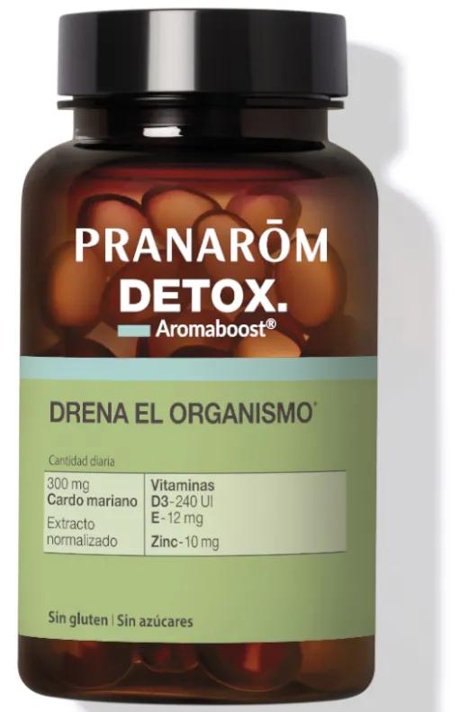 Pranarôm Aromaboost Détox Draine l&#39;organisme 60 Gélules