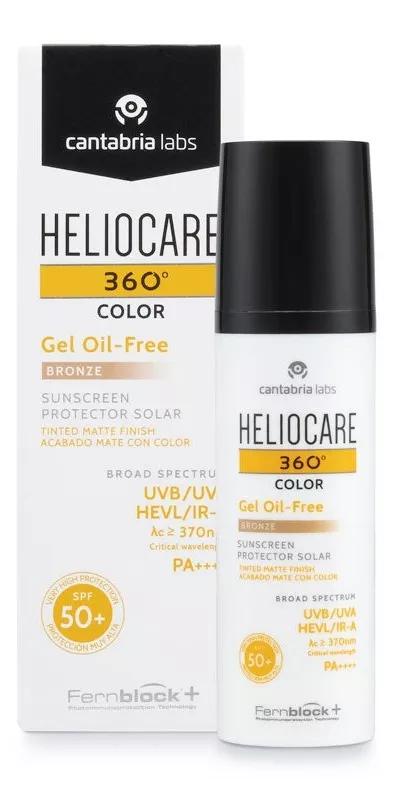 Heliocare 360 gel Oil Free Spf50+Cor Bronze 50ml
