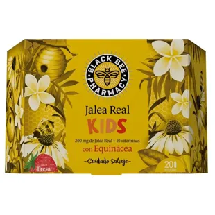 Royal Jelly Kids with Echinacea Black Bee Strawberry Flavor 20 Phials