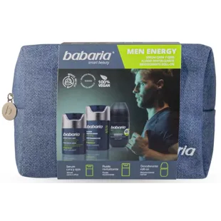 Babaria Men Energy Serum Face Eyes 30 ml + Revitalizing 50 ml + Deodorant 50 ml