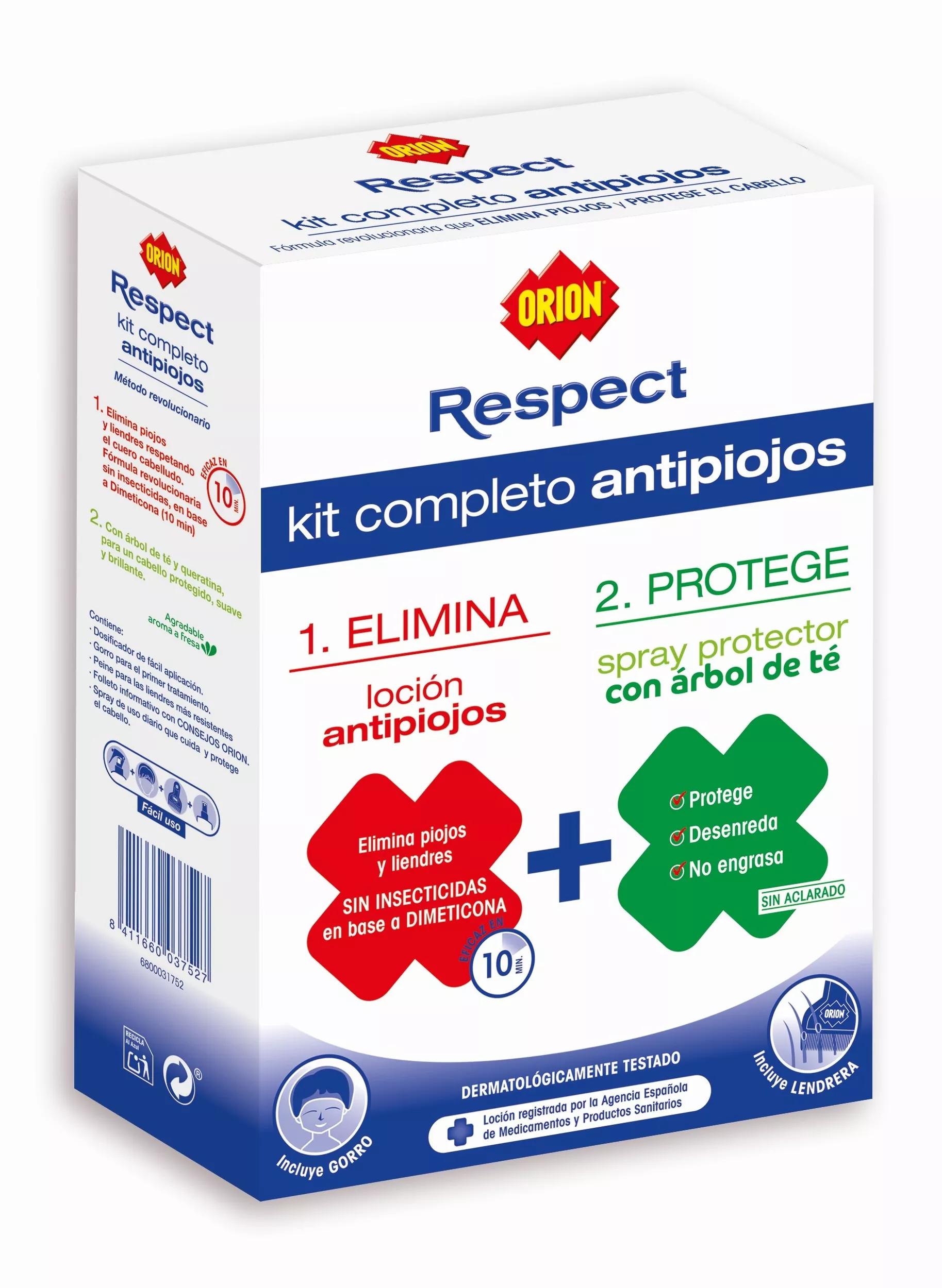 Orion Respect Kit Completo Anti-piolhos Loção 100 ml + Spray 200 ml