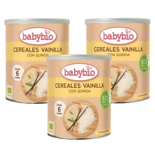 Babybio Cereals with Vanilla and Quinoa +6m 3x220 gr