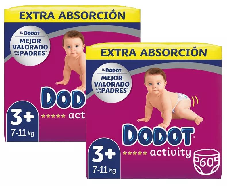 Dodot Activity Diapers Extra T3+ (7-11 Kg) 2x60 units