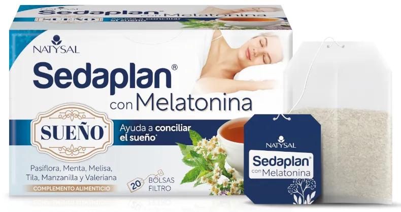 Natysal Sedaplan avec infusion de mélatonine, 20 sachets filtrants