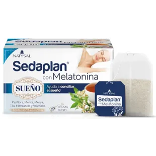 Natysal Sedaplan com infusão de melatonina 20 saquetas filtrantes