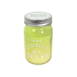 Bougie Parfumée Senteur Citronnelle Quand Citronell'A c'est la Dolce Vita 260g