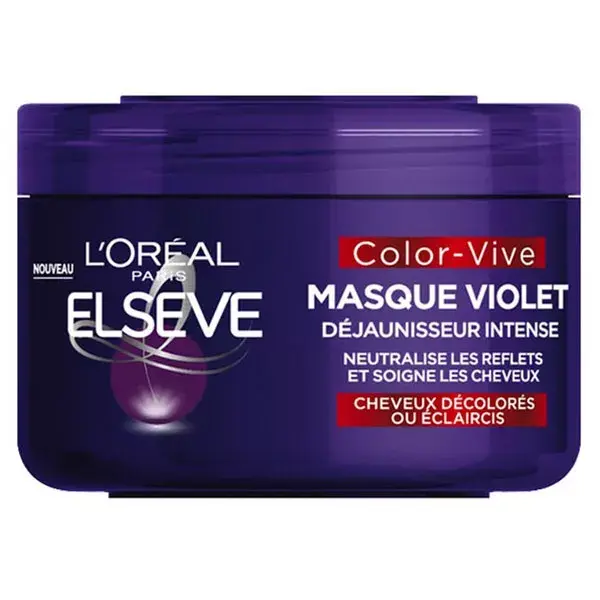L'Oréal Elsève Color-Vive Maschera Viola Anti-Ingiallimento Intenso 250ml