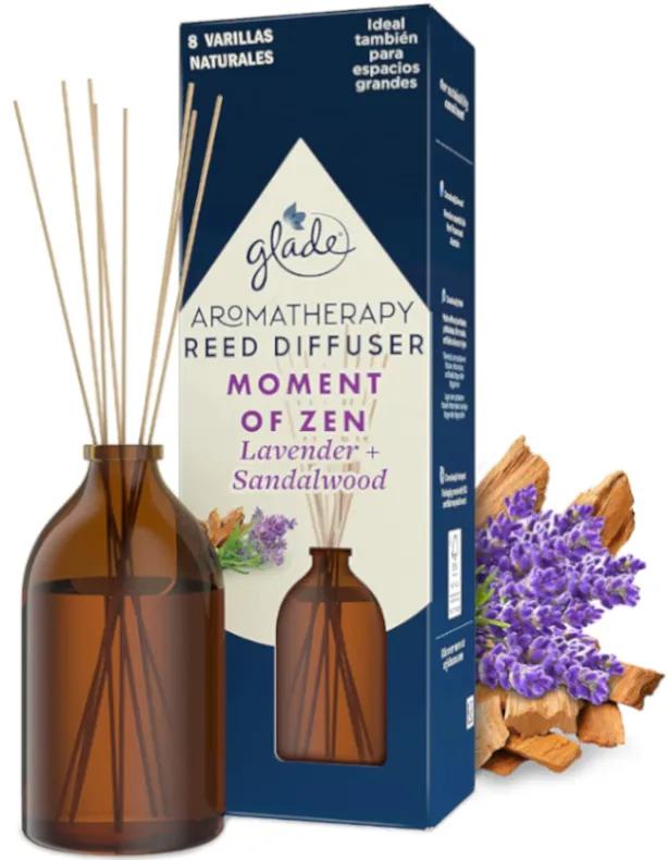 Glade Aromathérapie Zen Lavande et Bois de Santal 8 Sticks 80 ml