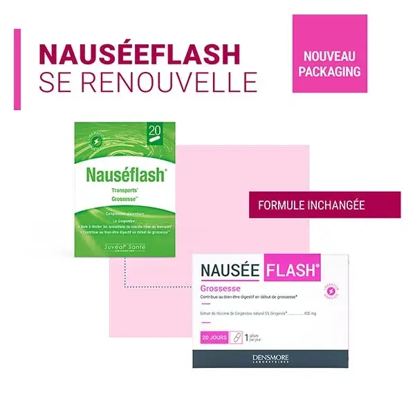 Densmore Nauséflash - Anti Nausée - Grossesse, Transport - 20 gélules