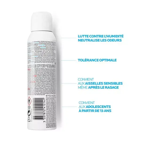 La Roche Posay Deodorante Fisiologico 24H Spray Confezione da 2 x 150 ml
