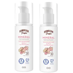 Hawaiian Tropic Mineral Sun Lotion SPF30 2x100 ml