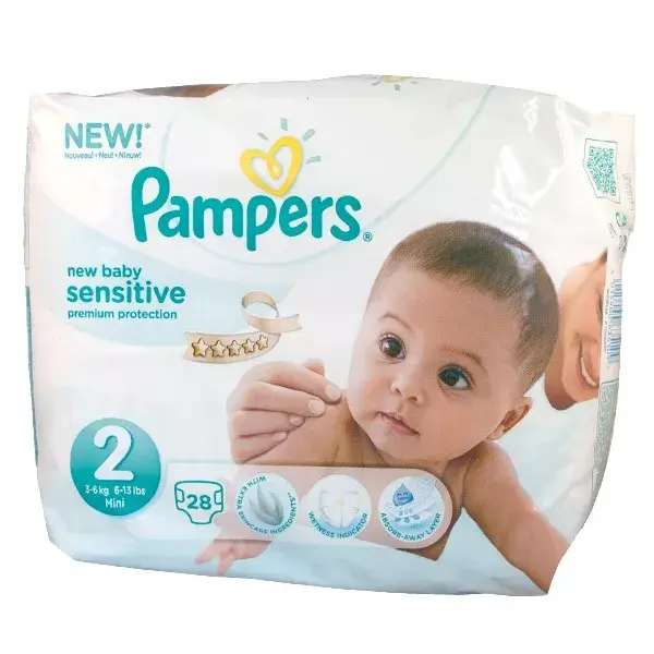 Pampers New Baby sensibili T2 strati (3-6kg) 28