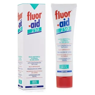 Fluor-aid 250 Fluoridierte Zahnpasta für den täglichen Gebrauch Frische Minze 100ml
